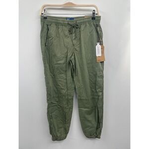 Project Indigo Jogger Mens Medium Green Stretch Drawstring Waist Tapered Leg NWT